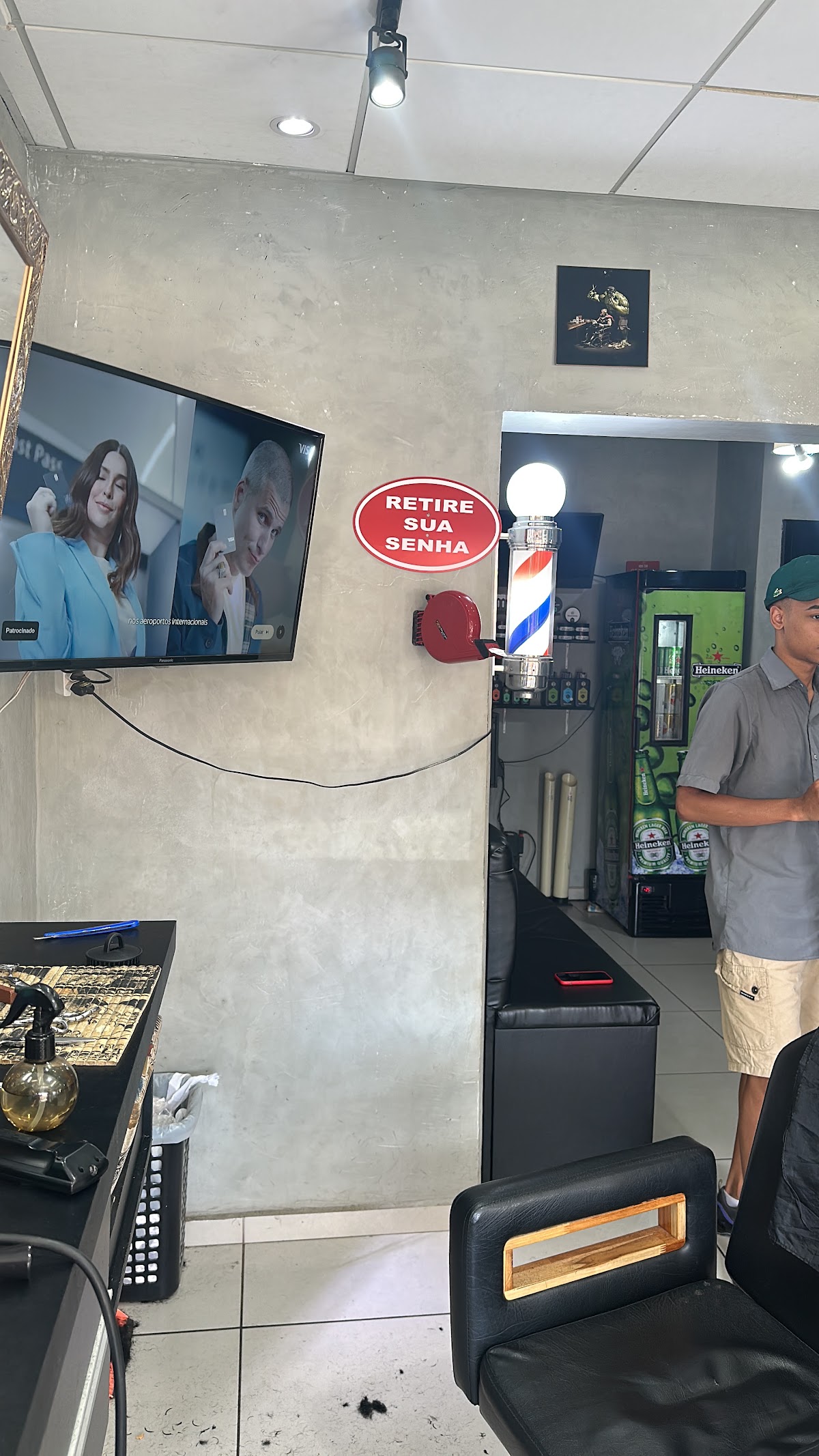 Corte masculino finalizado na Wilker Barbearia